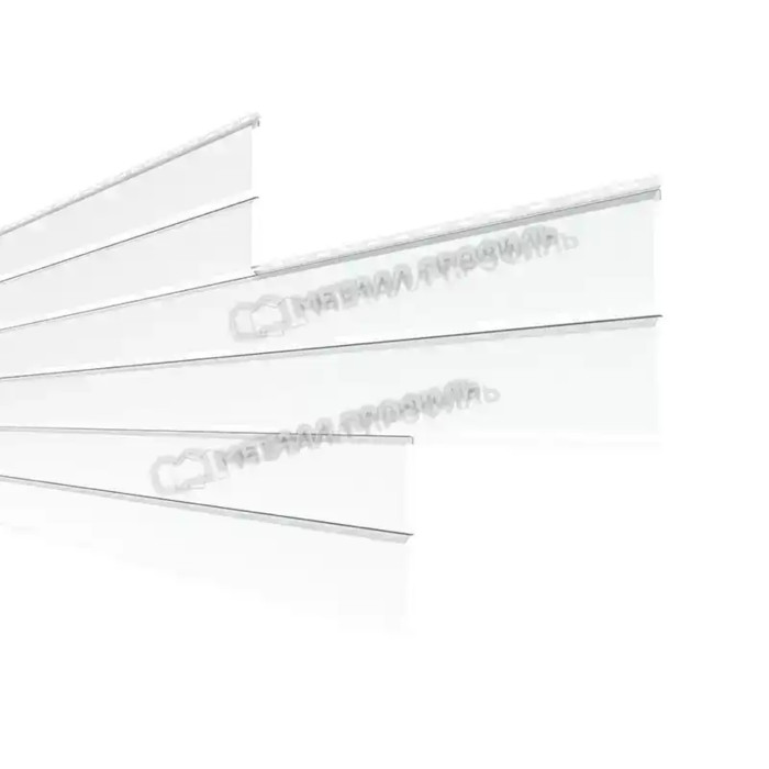 Металлический сайдинг Lбрус-XL-В Металл-Профиль NormanMP RAL 9003 Белый 14х335